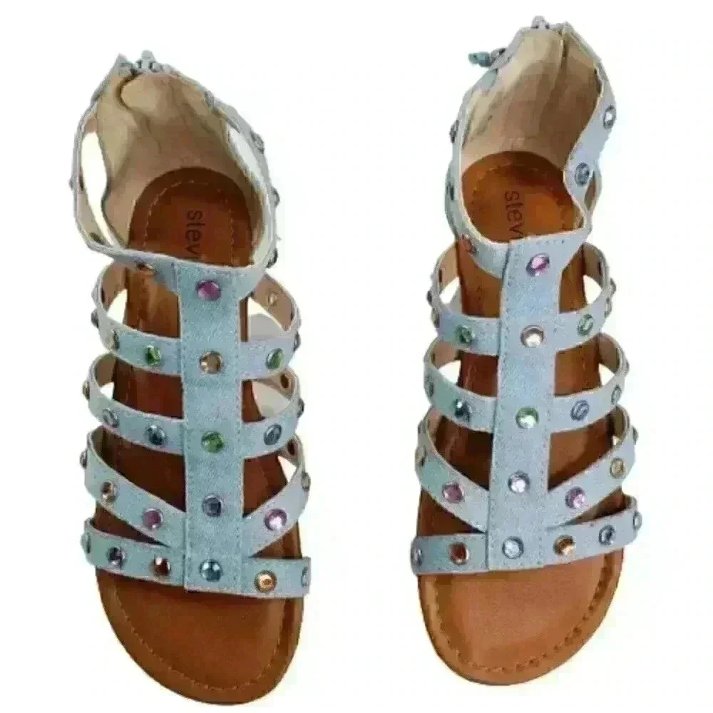 Stevies Big Kids Girl My Squad Embellished Denim